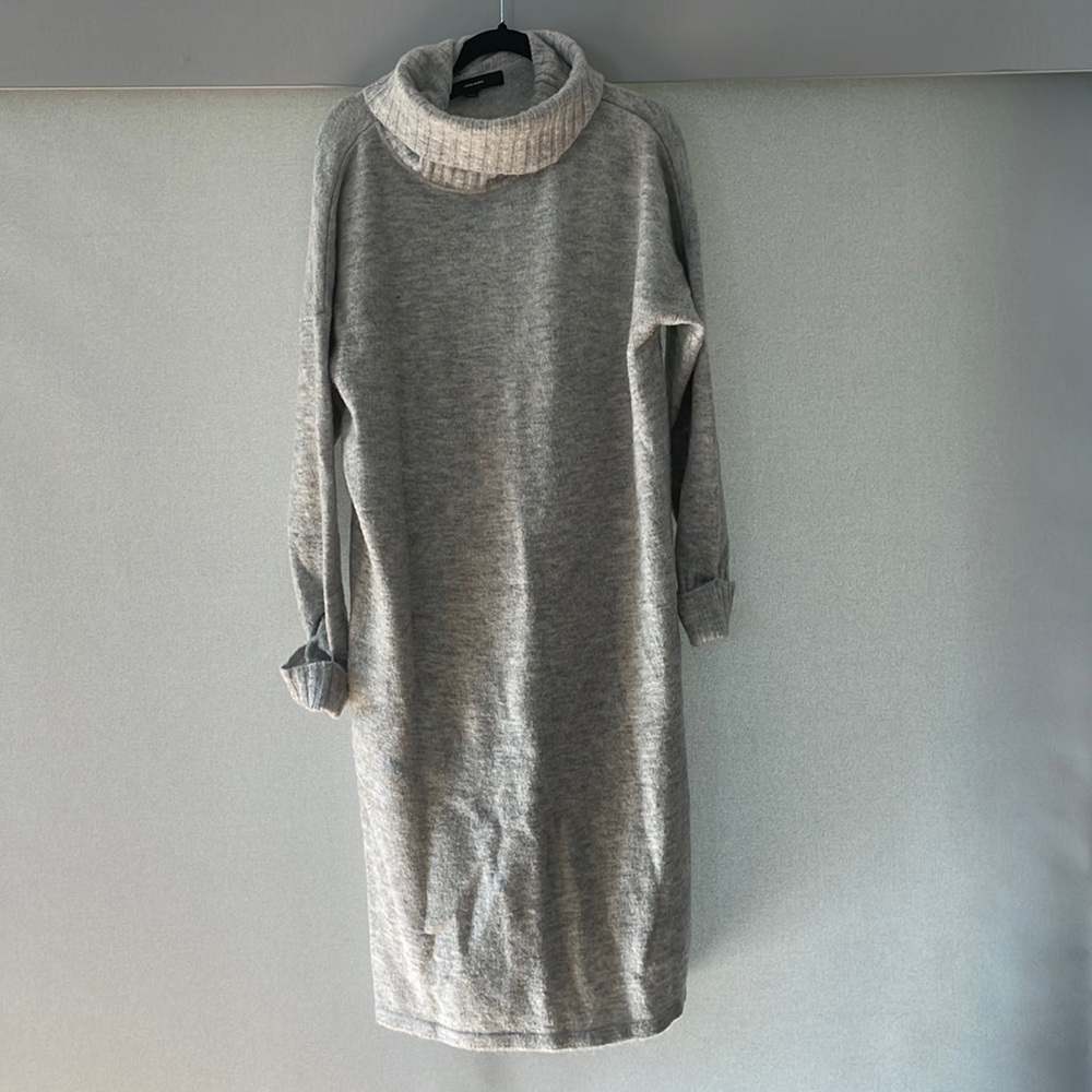 Vero moda villa long sleeve cowl neck midi dress